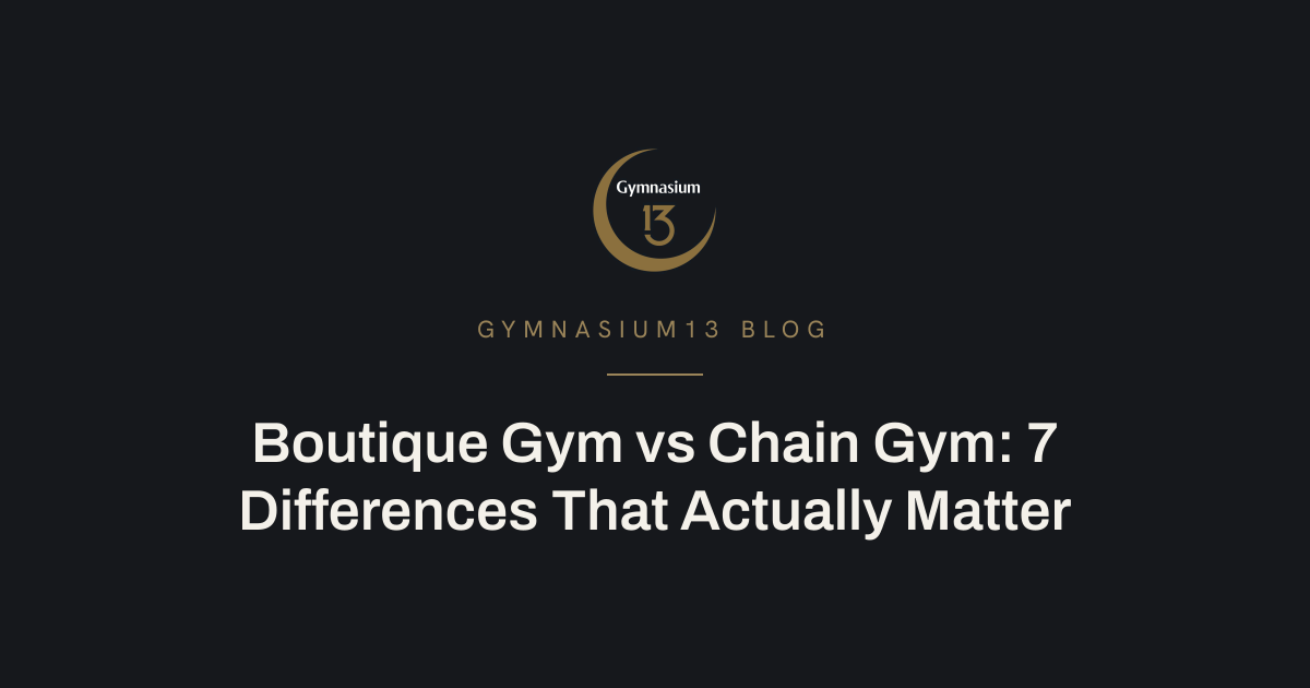 Boutique gym versus chain gym comparison