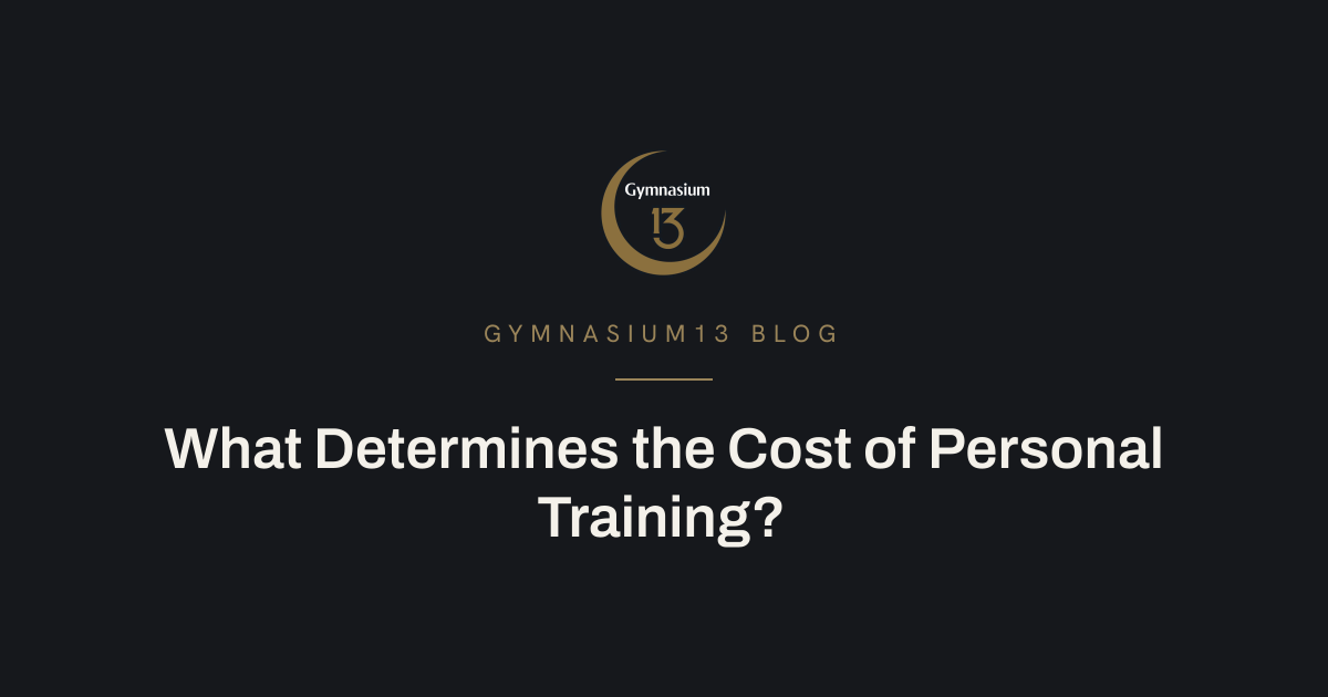 Factors that determine personal training cost