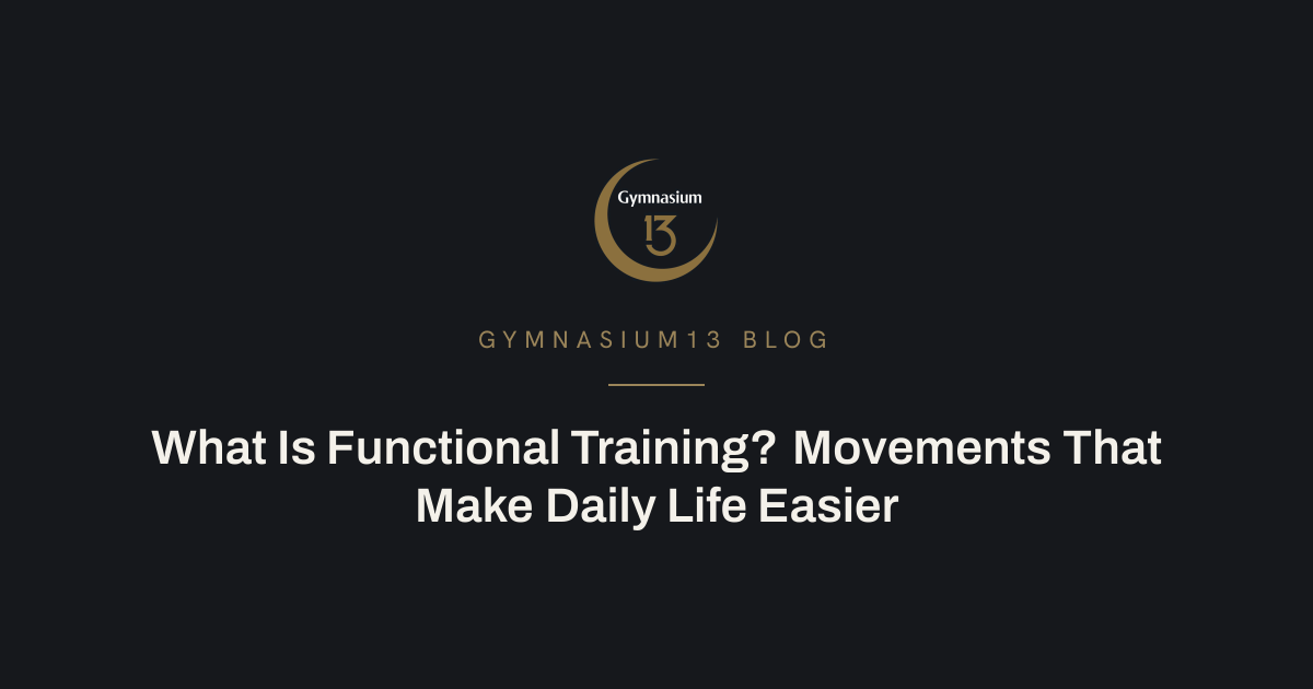 A person performing a functional training movement